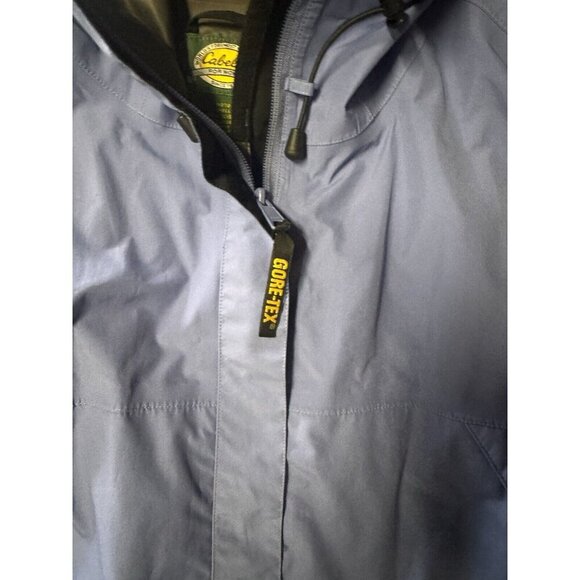 Cabelas Gore Tex Jacket Womens xl Blue Full Zip Packable Hooded Gorpcore - Picture 3 of 7